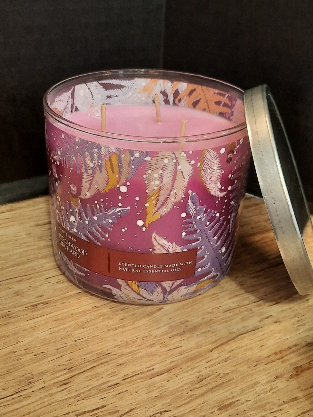 "BIRCHWOOD ORCHARD" Bath And Body Works 3 WICK